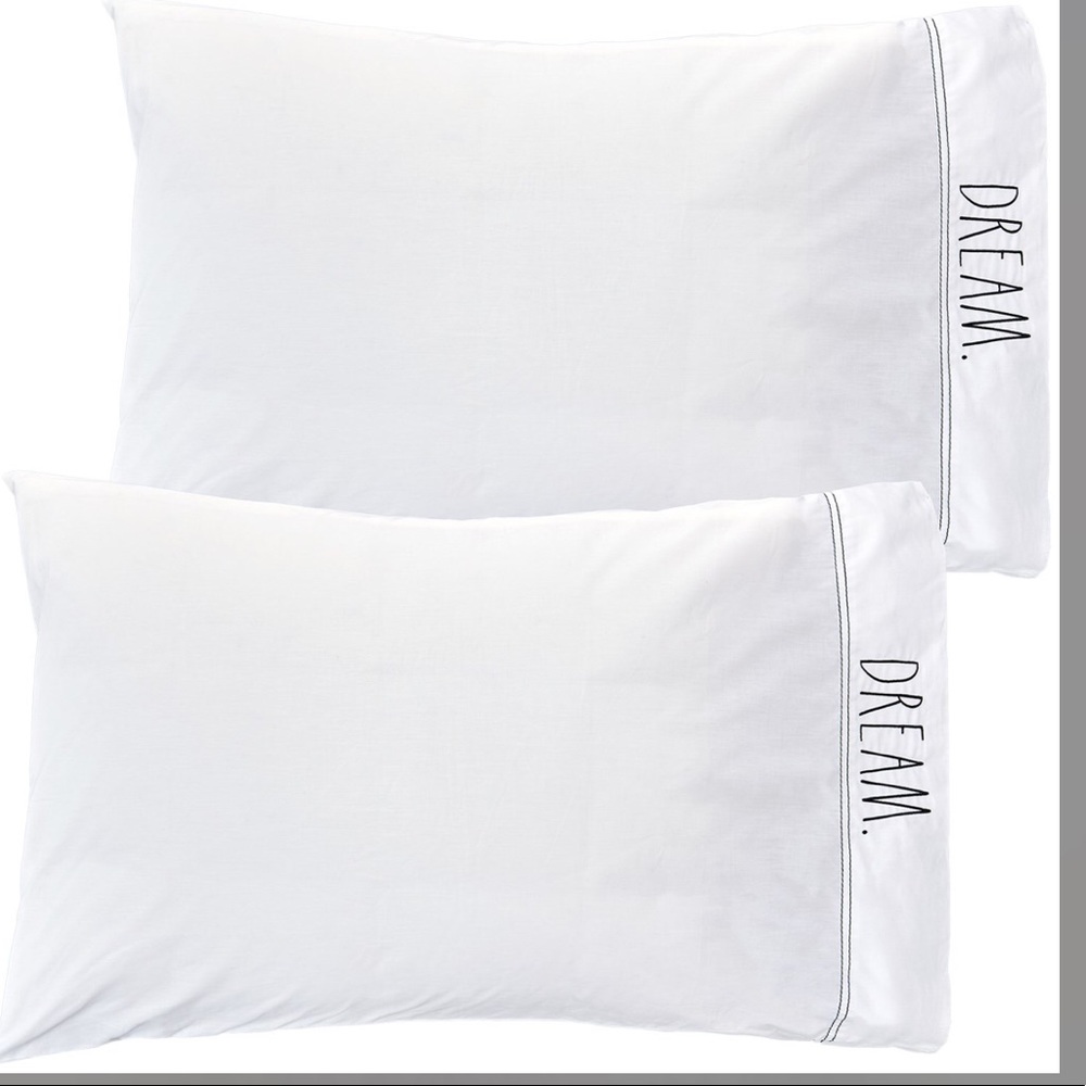 Rae Dunn set of DREAM pillowcases NWT